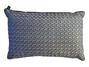 Rodeo Home Luxury Throw Pillow Rectangular Blue Silver Feather Filled 22”x14”